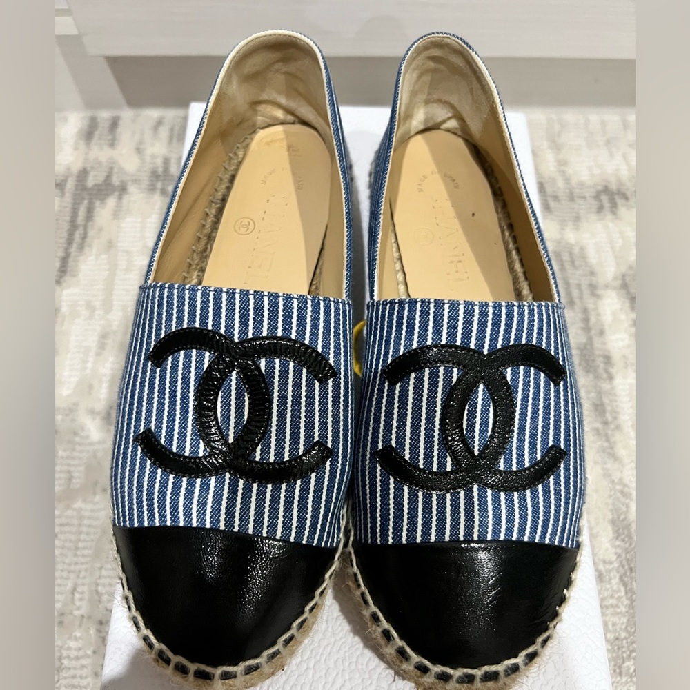 Authentic CHANEL Espadrilles - Size 38